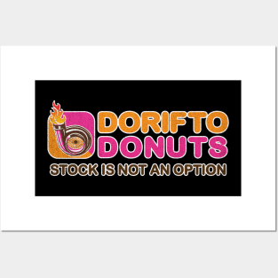 Dorifto Donuts Turbo Touge Drifting Japanese Drifting Posters and Art